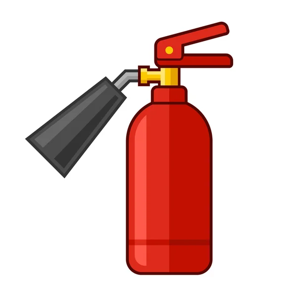 Icono del extintor de incendios. Estilo plano. Vector — Archivo Imágenes Vectoriales