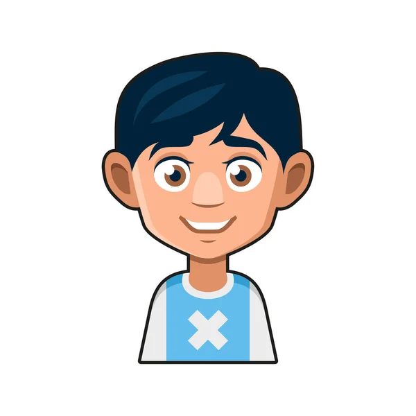 Roztomilý mladý muž Avatar charakter. Cartoon Style Userpic Icon. Vektor — Stockový vektor