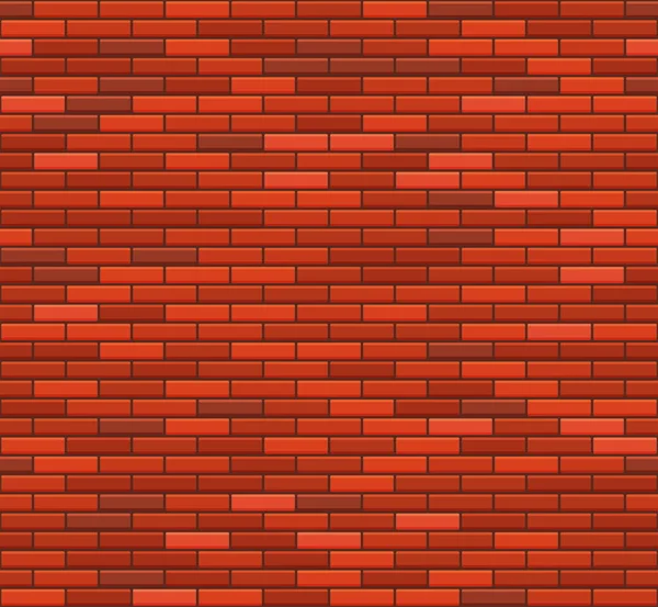 Old Red Brick Wall Seamless Pattern. Vecteur — Image vectorielle