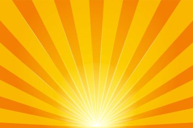 Shine Sun Rays Pattern on Light Background. Vector