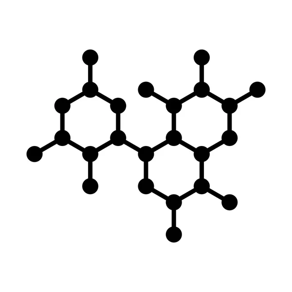 Icona struttura DNA molecolare. Vettore — Vettoriale Stock