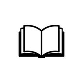 könyv-ikonra. vektor logo