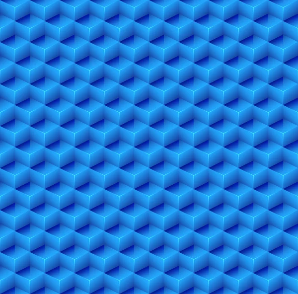 Résumé Sans couture Blue Cube Background. Vecteur — Image vectorielle