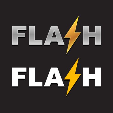 Logo flash. Vektör