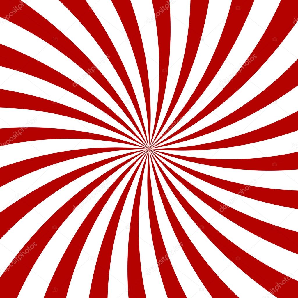Red Hypnosis Spiral Pattern. Optical illusion. Vector
