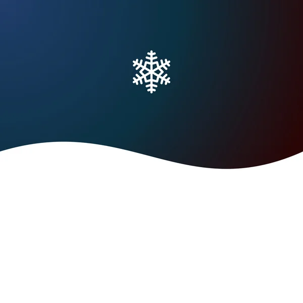 Christmas abstrakt bakgrund med snöflinga. Vektor — Stock vektor