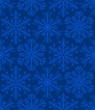 Kar taneleri sorunsuz arka plan deseni. Vektör