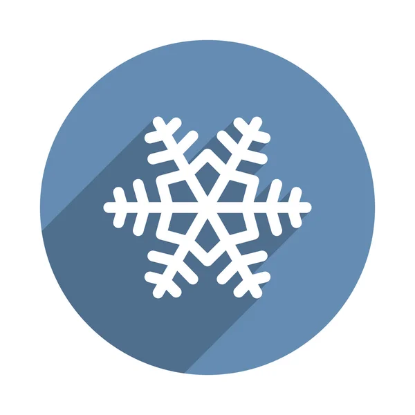 Νιφάδα χιονιού εικονίδιο στην επίπεδη σχεδίαση στυλ. Διάνυσμα — Διανυσματικό Αρχείο