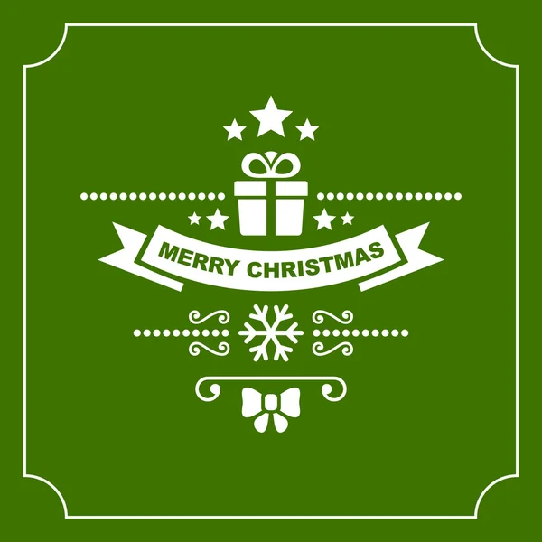 Christmas Retro Typographic Background. Vector — Stock Vector