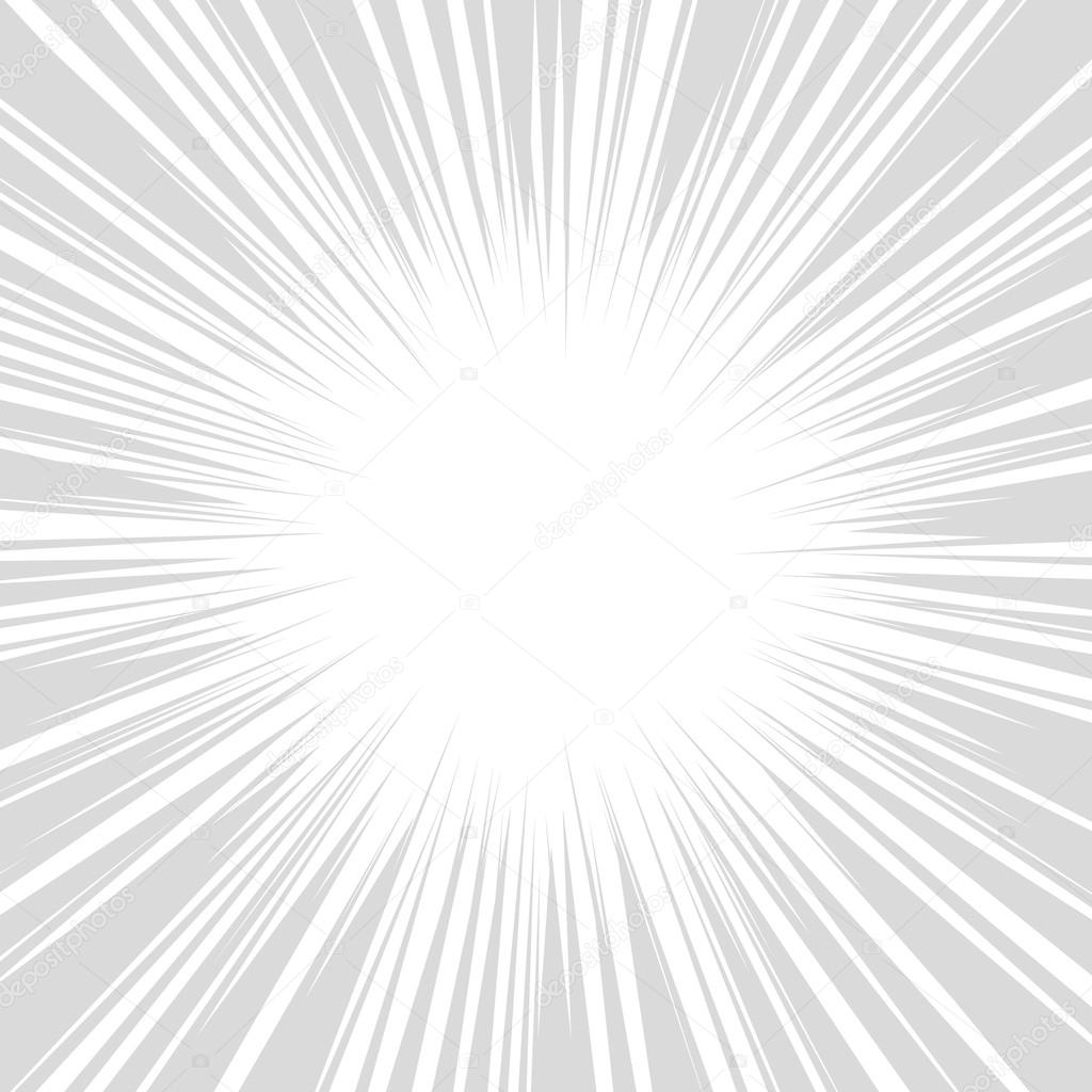 Comics Radial Speed Lines graphic effects. Vector