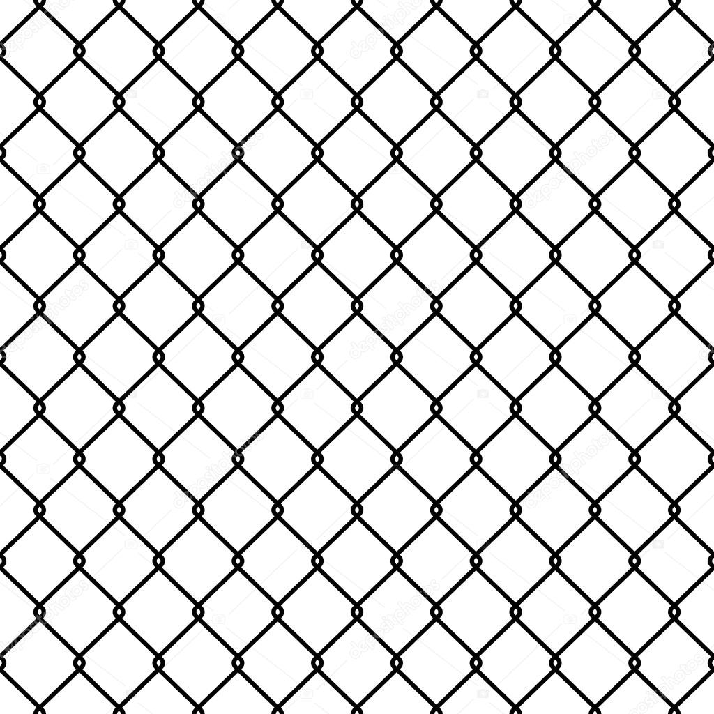 Steel Wire Mesh Seamless Background. Vector