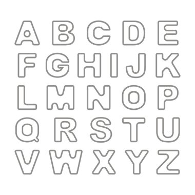 Anahat kalın Vintage Retro yazı. Vektör