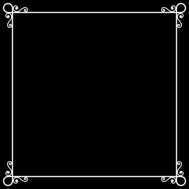 Vintage çerçeve kara tahta Retro arka planda sessiz Film için. Vektör