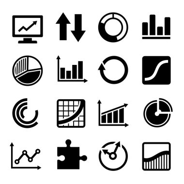 İş Diyagram ve Infographic Icons Set