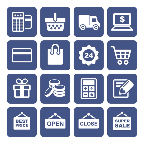Shopping Icons Set — Stock Vector