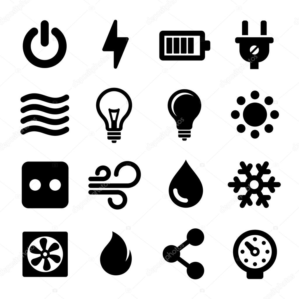 Electric Icons Set