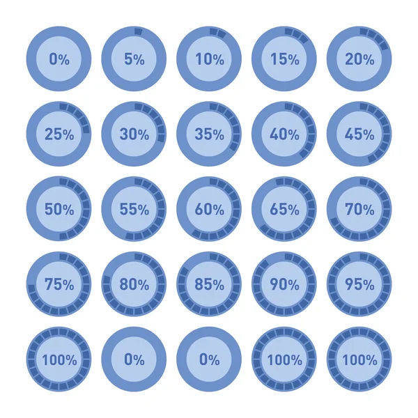 Kreisdiagramm Tortendiagramme Infografik Elemente. Vektor — Stockvektor