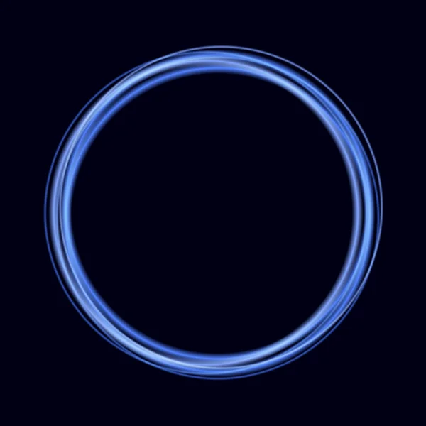 Abstraktní pozadí modré lesklé kroužky. Vektor — Stockový vektor