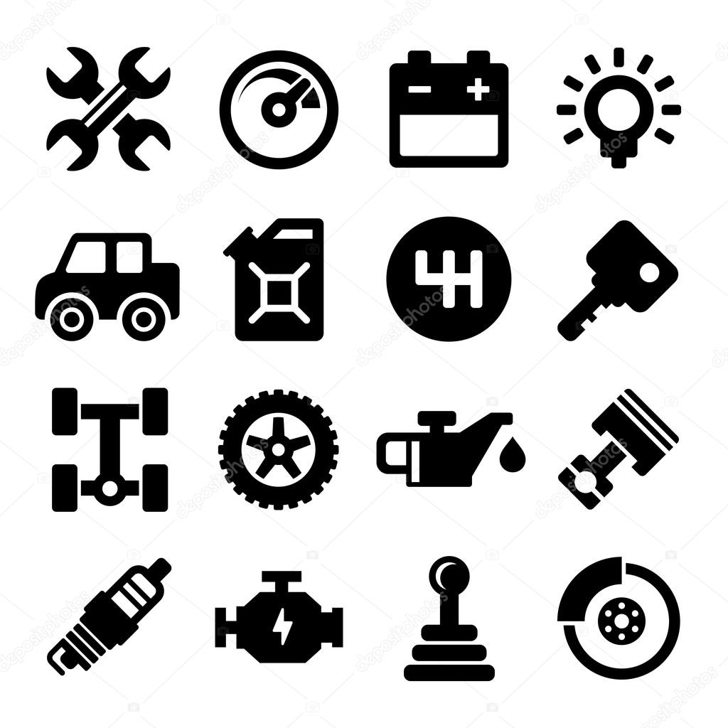 Auto Repair Service Icons