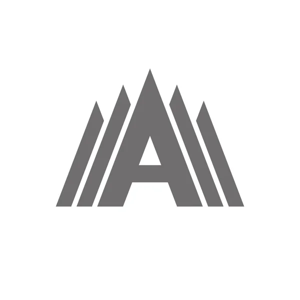 Γράμμα A λογότυπο έννοια εικονίδιο. Διάνυσμα — Διανυσματικό Αρχείο