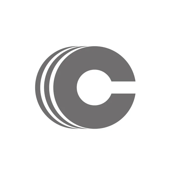 Carta C Logo Concept Icon. Vetor —  Vetores de Stock