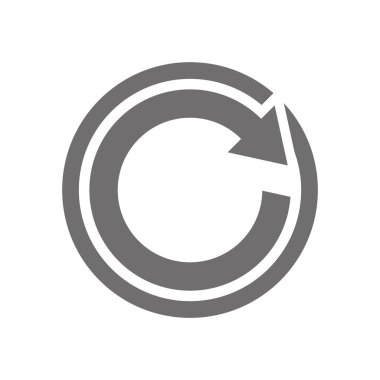 C harfi Logo kavramı simge. Vektör