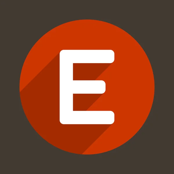 Lettre E Logo Style Icône plate. Vecteur — Image vectorielle
