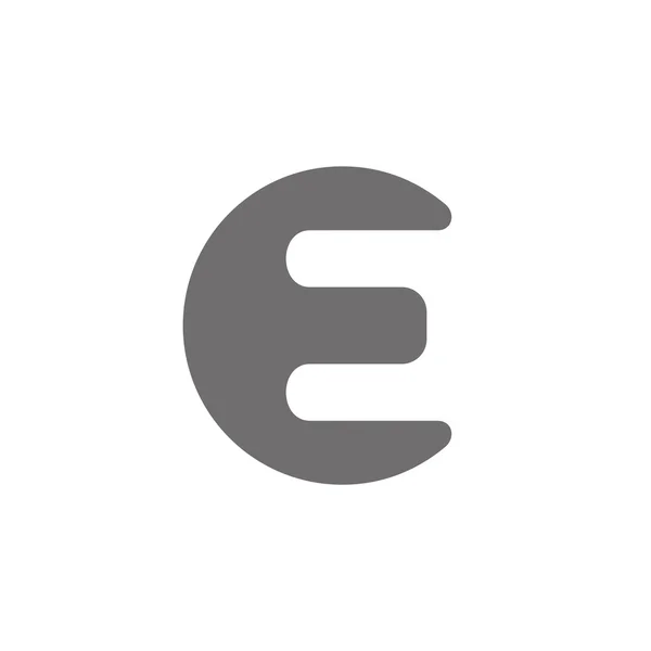 E 로고 개념 아이콘입니다. 벡터 — 스톡 벡터