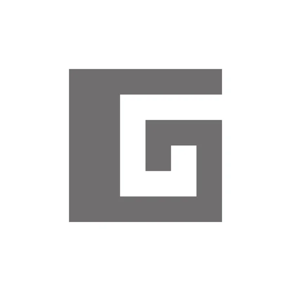 Carta G Logo Concept Icon. Vetor —  Vetores de Stock