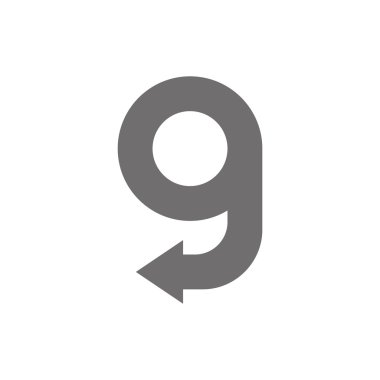 G harfi Logo kavramı simge. Vektör