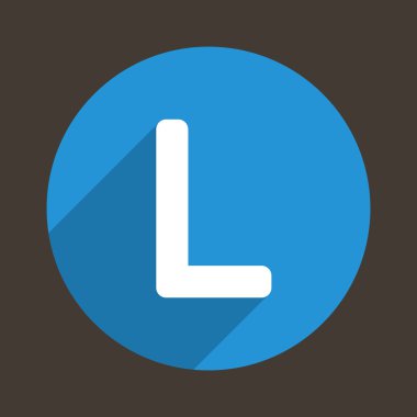 Letter L Logo Flat Icon Style. Vector