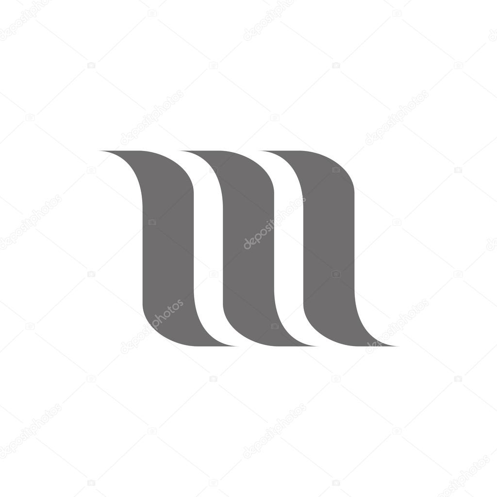 Letter M Logo Concept Icon. Vector illustration