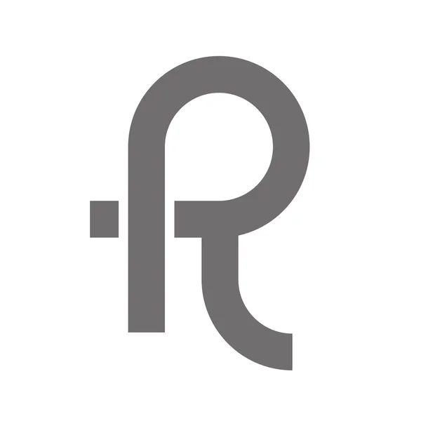 Letter R Logo Concept pictogram. Vector — Stockvector