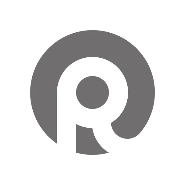 Carta R Logo Concept Icon. Vetor — Vetor de Stock