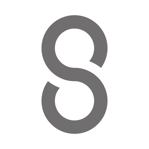 Buchstabe s Logo-Konzept-Symbol. Vektor — Stockvektor