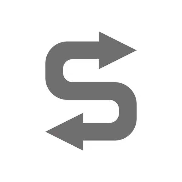 Buchstabe s Logo-Konzept-Symbol. Vektor — Stockvektor