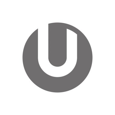 U harfi Logo kavramı simge. Vektör