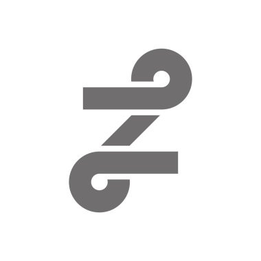 Z harfi Logo kavramı simge. Vektör