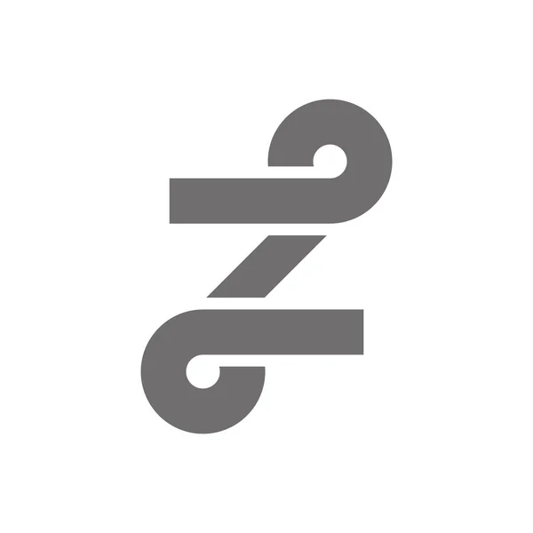 Lettre Z Logo Concept Icône. Vecteur — Image vectorielle