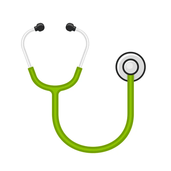 Stethoscope Icon on White Background. Vector — Stock Vector