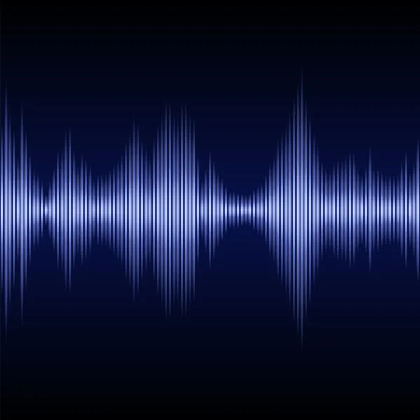 Blue Sound Wave Musik-Equalizer. Vektor — Stockvektor