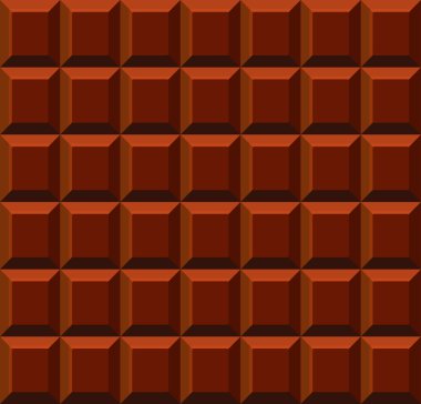 Süt döşeme çikolata sorunsuz arka plan. Vektör