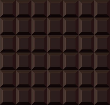 Koyu çikolata sorunsuz arka plan döşeme. Vektör