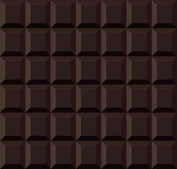 Mörkt kakel choklad sömlös bakgrund. Vektor — Stock vektor