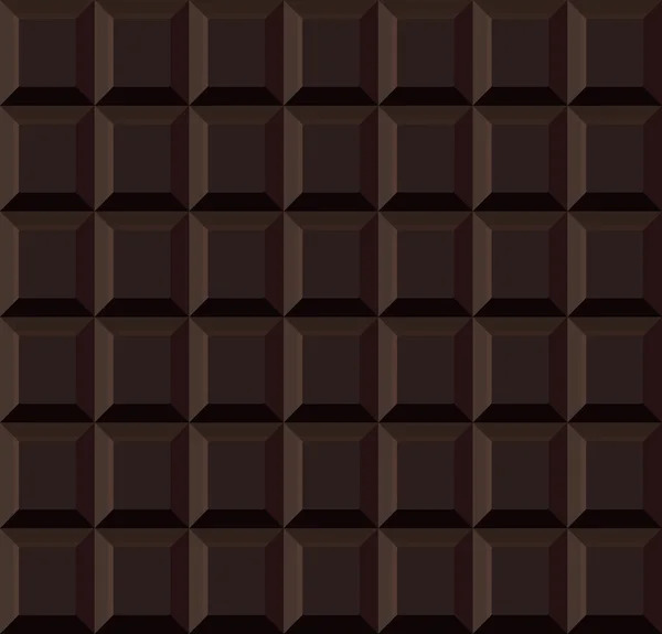 Fondo sin costura de chocolate azulejo oscuro. Vector — Archivo Imágenes Vectoriales