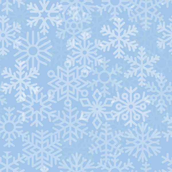 Jul bakgrund med snöflingor. Vektor — Stock vektor