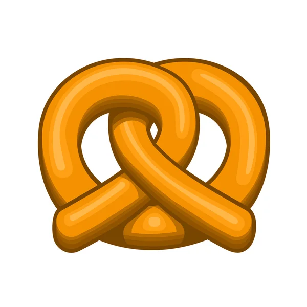 Pretzel Icon on the White Background. Vector — Stock Vector