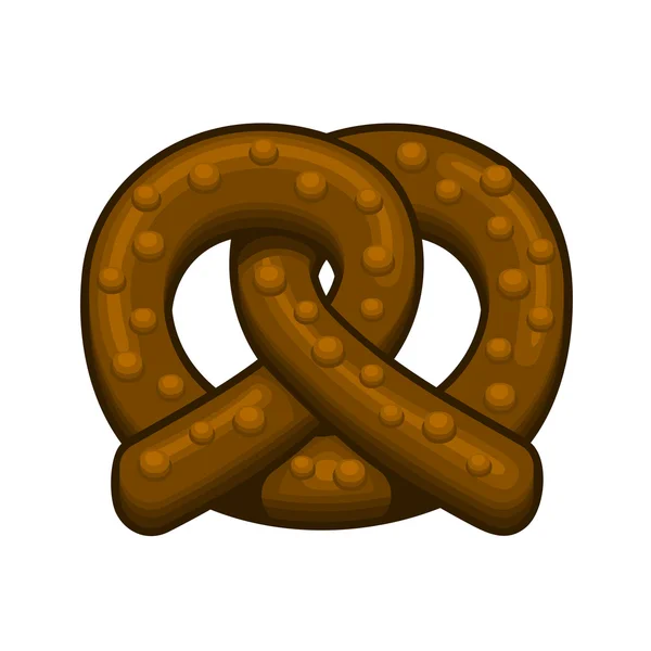 Chocolade Pretzel pictogram op de witte achtergrond. Vector — Stockvector