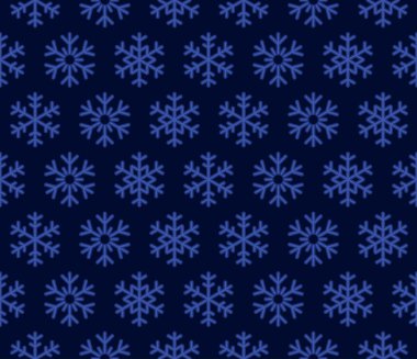 Noel kar taneleri mavi arka plan ile Seamless modeli. Vektör