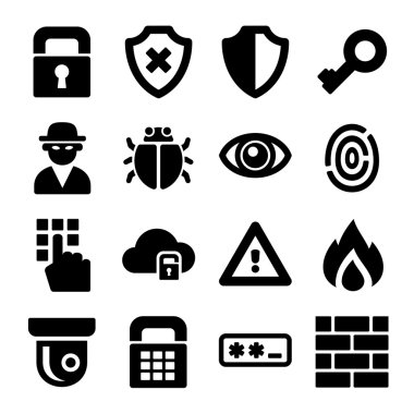 Güvenlik Icons set